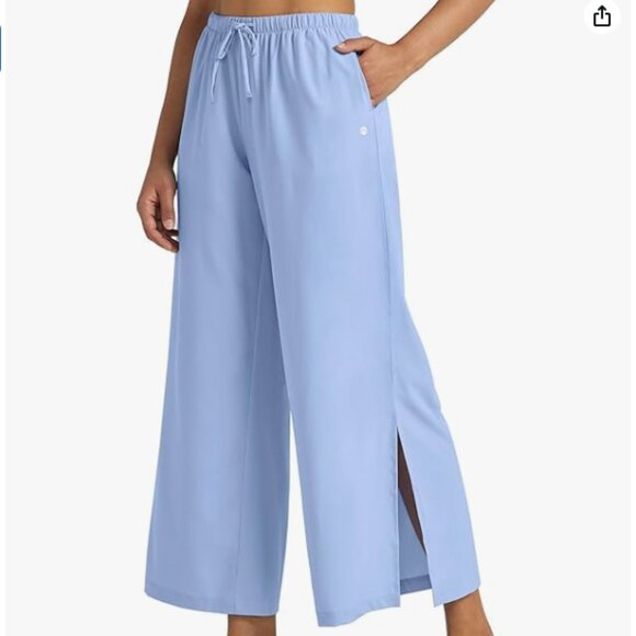 Willit Women's Wide Leg Pants UPF 50+ Swim Beach Pants Lightweight Travel Pants - Picture 1 of 7